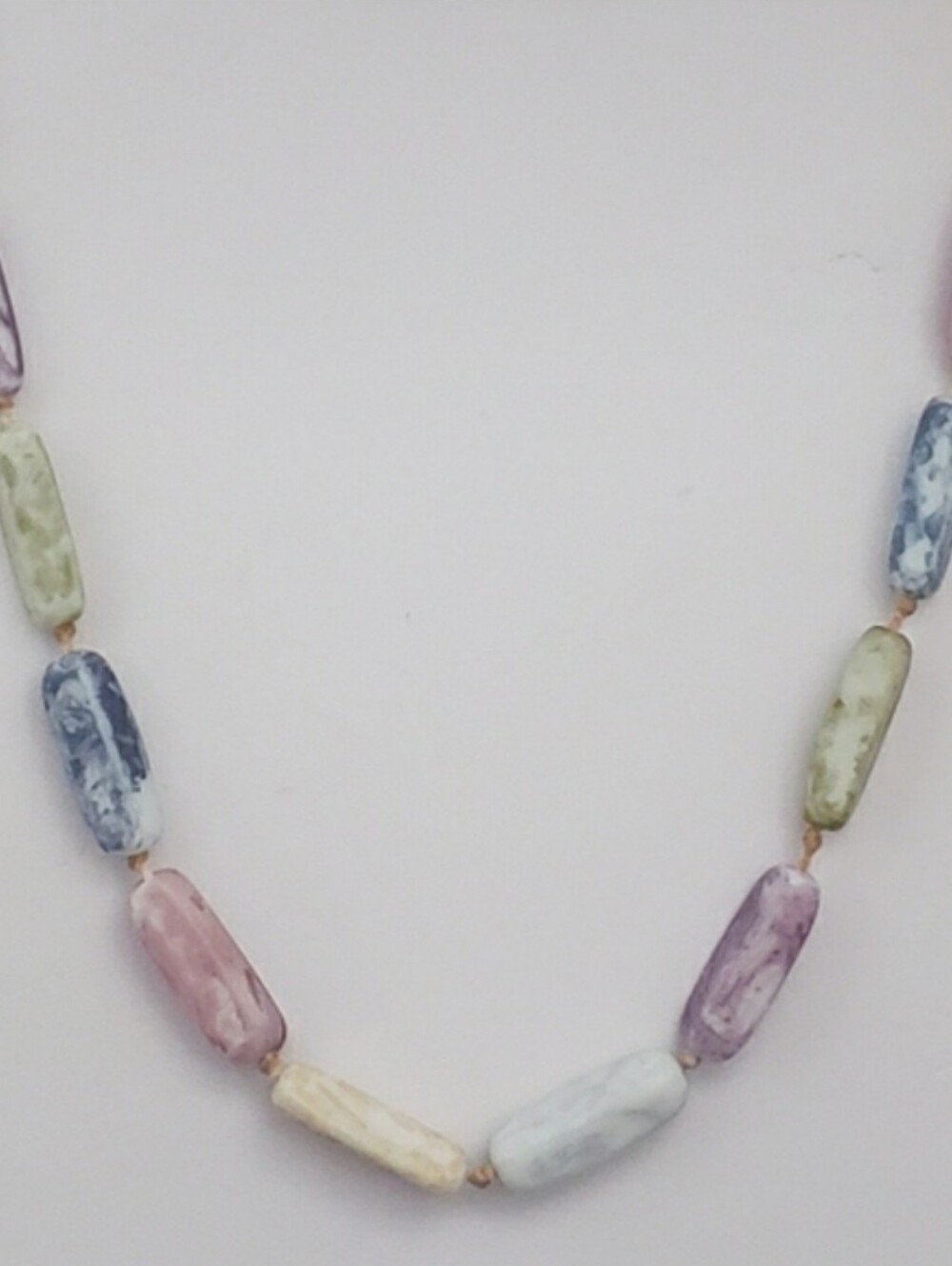 Tutti Frutti 16" Flintstones Oblong Glass Tile Link Necklace